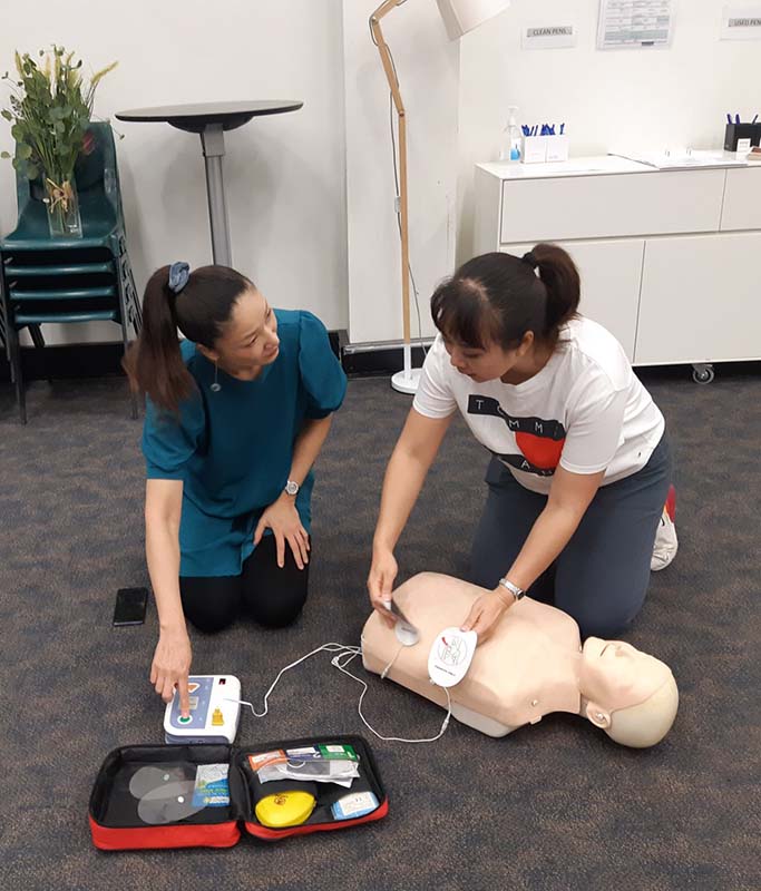 CPR resuscitation training